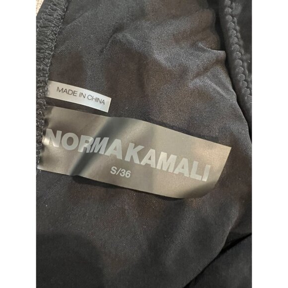 NORMA KAMALI DIANA GOWN RUCHED BLACK SIZE S - Picture 5 of 5